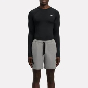 REEBOK EU - ID Train Long Sleeve Muscle T-Shirtunisex, Black, Size: