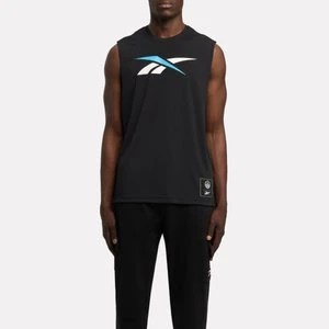REEBOK EU - Identity Basketball Logo Tankunisex, Black, Size: