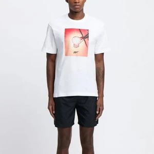 Reebok - Koszulka Graphic Series Basketball Sun Stare, male, White, Size: