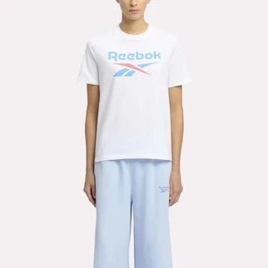 REEBOK EU - Koszulka Reebok Identity Big Logo, female, White/Coral/Blue, Size: