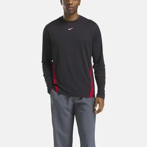 REEBOK EU - Koszulka Training Long Sleeve Tech, male, Black, Size: