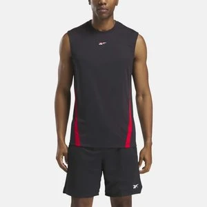 REEBOK EU - Koszulka Training Sleeveless Tech, male, Black, Size:
