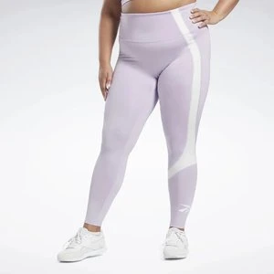 Zdjęcie produktu Reebok - Legginsy Workout Ready Vector (Plus Size), female, Purple Oasis, Size: