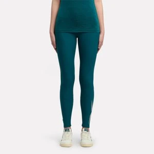 REEBOK EU - Lux Speed Brushed Logo Leggingsunisex, Retro Teal, Size: