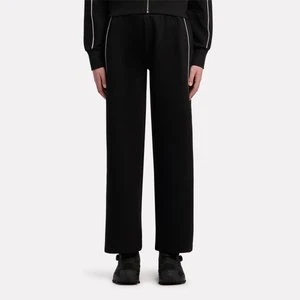 REEBOK EU - Metallic Logo Wide Leg Fleece Pantsunisex, Black, Size: