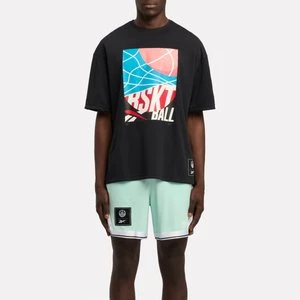 REEBOK EU - Reebok Identity Basketball Graphic T-Shirtunisex, Black, Size: