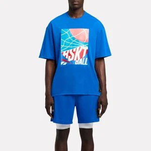 REEBOK EU - Reebok Identity Basketball Graphic T-Shirtunisex, Optimum Blue, Size:
