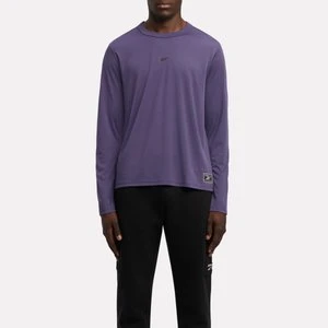 REEBOK EU - Reebok Identity Basketball Long Sleeve Shooting T-Shirtunisex, Movement Purple, Size:
