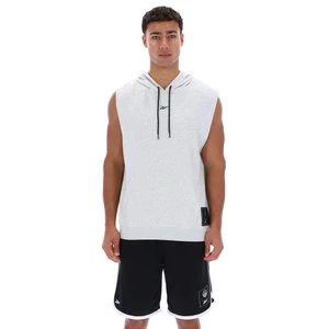 REEBOK EU - Reebok Identity Basketball Sleeveless French Terry Hoodieunisex, Light Grey Marl, Size: