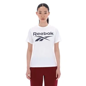 REEBOK EU - Reebok identity Big Logo Crewneck Short Sleeve Teeunisex, White, Size: