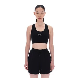 REEBOK EU - Reebok Identity Small Logo Cotton Bra Topunisex, Black, Size: