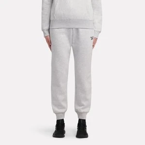 REEBOK EU - Reebok Identity Small Logo Fleece Cuffed Pantsunisex, Silver Marl, Size: