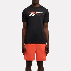 REEBOK EU - Running Logo Tech T-Shirtunisex, Black, Size: