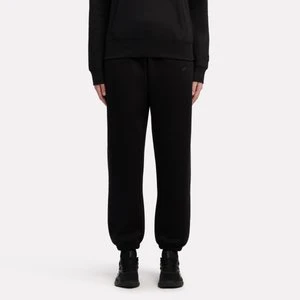 REEBOK EU - Satin Logo Fleece Pantsunisex, Black, Size: