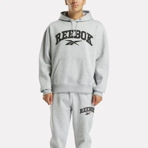 REEBOK EU - Varsity High Density Hoodieunisex, Light Grey Marl, Size: