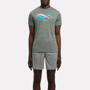 REEBOK EU - Yoga Logo T-Shirtunisex, Gritty Grey Marl, Size: