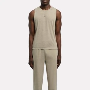 REEBOK EU - Yoga Relaxed Tankunisex, Gritty Grey Marl, Size: