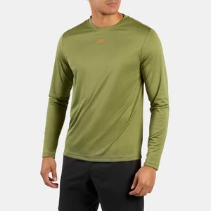 Reebok - ID Train Long Sleeve Tech Men's Tee, male, Grit Green, Size: