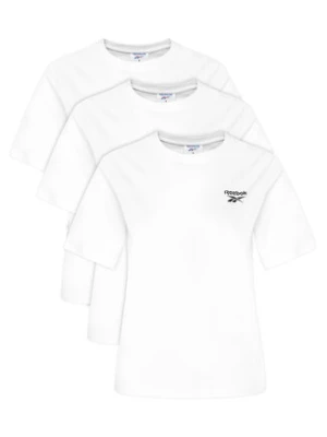 Reebok Komplet 3 t-shirtów RK25194CCW Biały Regular Fit