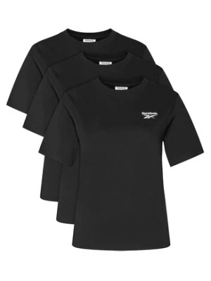 Reebok Komplet t-shirtów RK25194CCW Czarny Regular Fit