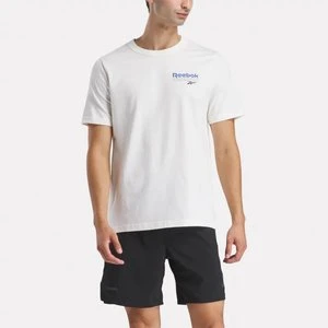 Reebok - Koszulka Reebok Identity Brand Proud Graphic Short Sleeve, male, Chalk/Boundless Blue, Size: