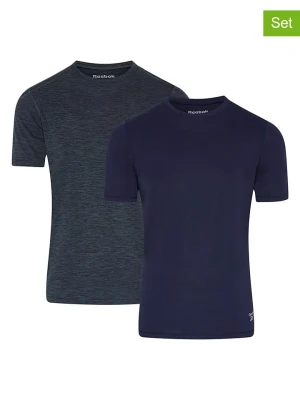 Reebok Koszulki (2 szt.) w kolorze granatowym rozmiar: M