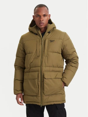 Reebok Kurtka zimowa RCC00077 Zielony ciemny Regular Fit