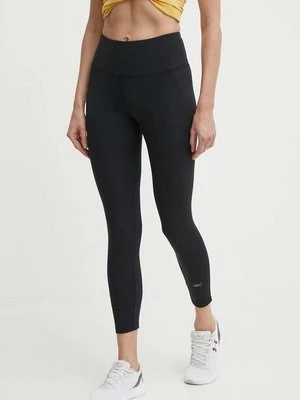 Reebok legginsy treningowe Active Collective Dreamblend kolor czarny gładkie 100075390