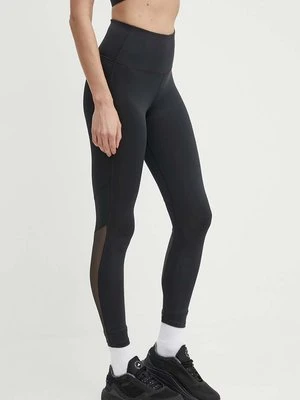 Reebok legginsy treningowe Basic Mesh kolor czarny gładkie 100075431