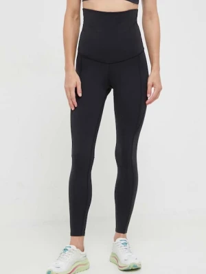 Reebok legginsy treningowe ciążowe MATERNITY czarny