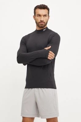 Reebok longsleeve męski kolor czarny gładki 100070559