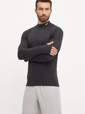 Reebok longsleeve męski kolor czarny gładki 100070559