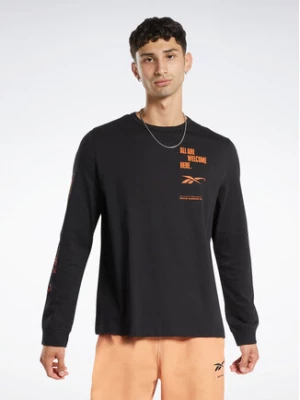 Reebok Longsleeve Reebok Basketball All Are Welcome Here T-Shirt HM6240 Czarny Relaxed Fit