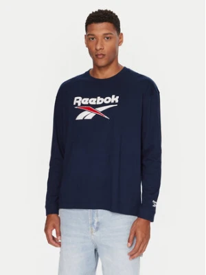 Reebok Longsleeve RK25155CCM Granatowy Regular Fit