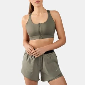 Reebok - Lux Front-Zip High Impact Braunisex, Steel Grey, Size: