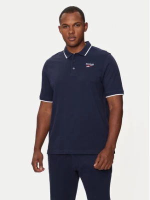 Reebok Polo Identity Small Logo Polo 100073032 Granatowy Regular Fit