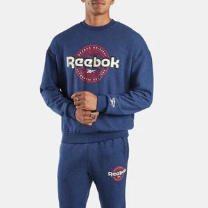 Reebok - Reebok World Crew Sweatshirtunisex, Navy Marl, Size: