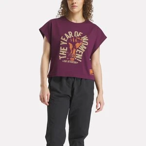 Reebok - Reebok x Walker Wear Cropped Tee, female, Purple, Size: