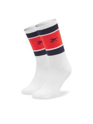 Reebok Skarpety długie CL Basketball Sock HF8408 Biały