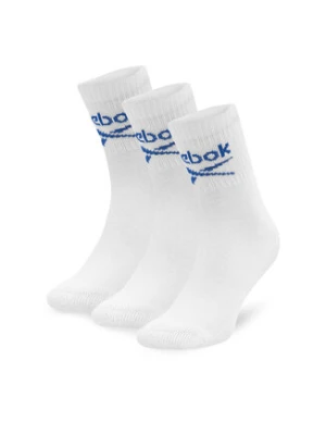 Reebok Skarpety długie R0255-SS24 (3-pack) Biały