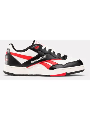 Reebok Skórzane sneakersy "BB 4000 II" w kolorze biało-czarno-czerwonym rozmiar: 40