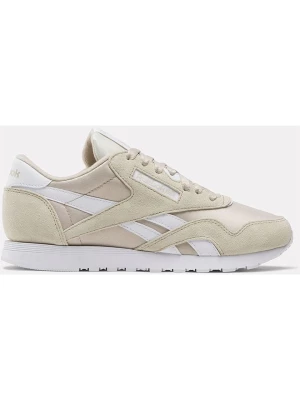 Reebok Skórzane sneakersy "Classic Nylon" w kolorze beżowym rozmiar: 41