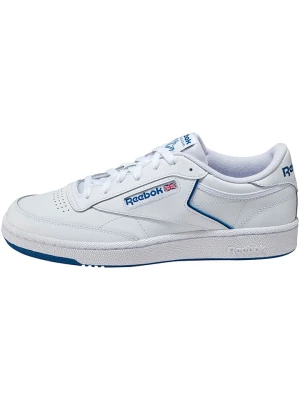 Reebok Skórzane sneakersy "Club C 85" w kolorze biało-niebieskim rozmiar: 41