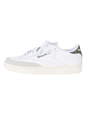 Reebok Skórzane sneakersy "Club C Ground" w kolorze biało-oliwkowym rozmiar: 41