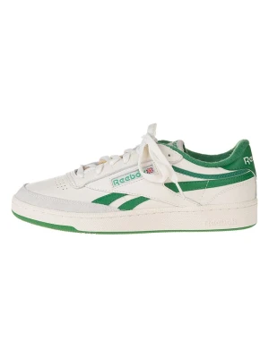Reebok Skórzane sneakersy "Club C Revenge Vintage" w kolorze biało-zielonym rozmiar: 40, 5