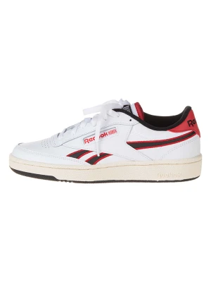 Reebok Skórzane sneakersy "Club C Revenge" w kolorze biało-czarno-czerwonym rozmiar: 43