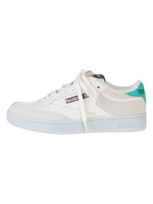 Reebok Skórzane sneakersy "Club C Revenge" w kolorze biało-turkusowym rozmiar: 41