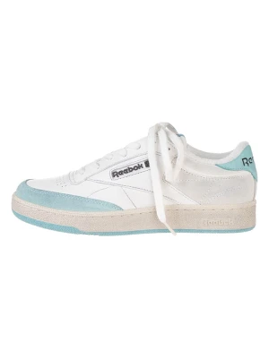 Reebok Skórzane sneakersy "Club C Vintage" w kolorze biało-błękitnym rozmiar: 37, 5
