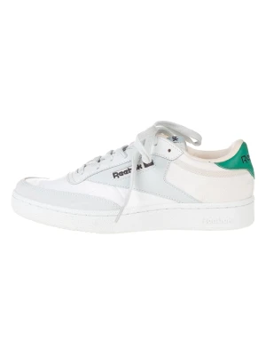 Reebok Skórzane sneakersy "Club C" w kolorze biało-kremowo-zielonym rozmiar: 41