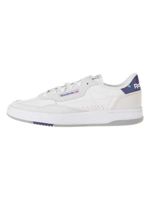 Reebok Skórzane sneakersy "Court Peak" w kolorze biało-fioletowym rozmiar: 37,5